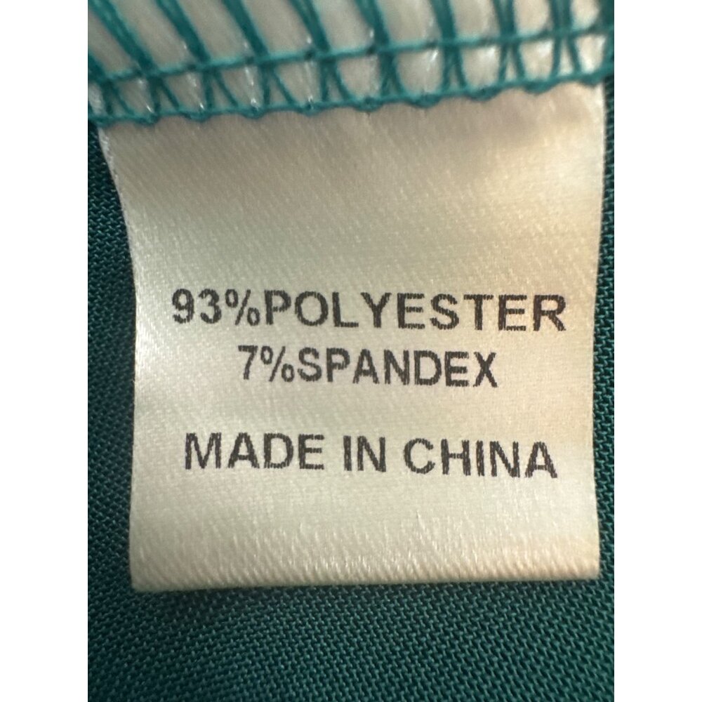 New Miss Ord Emerald Large Green Satin Halter Gown Tie & Plunging Neckline - Picture 13 of 14